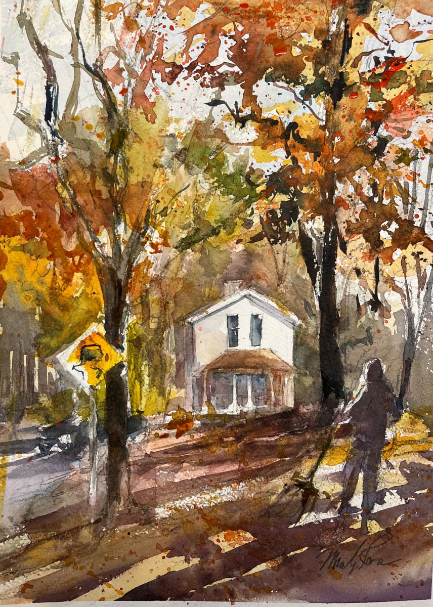Raking by Marilyn Rose 