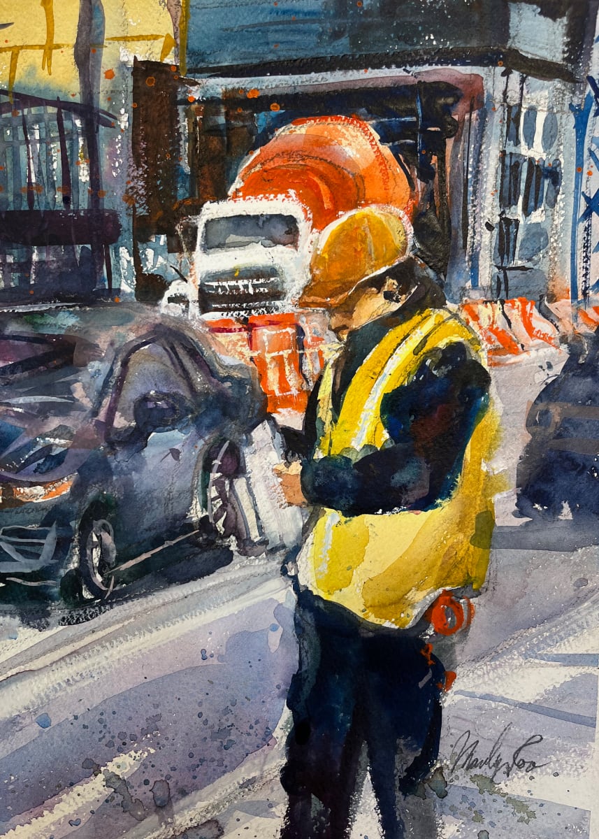 Construction Worker by Marilyn Rose 