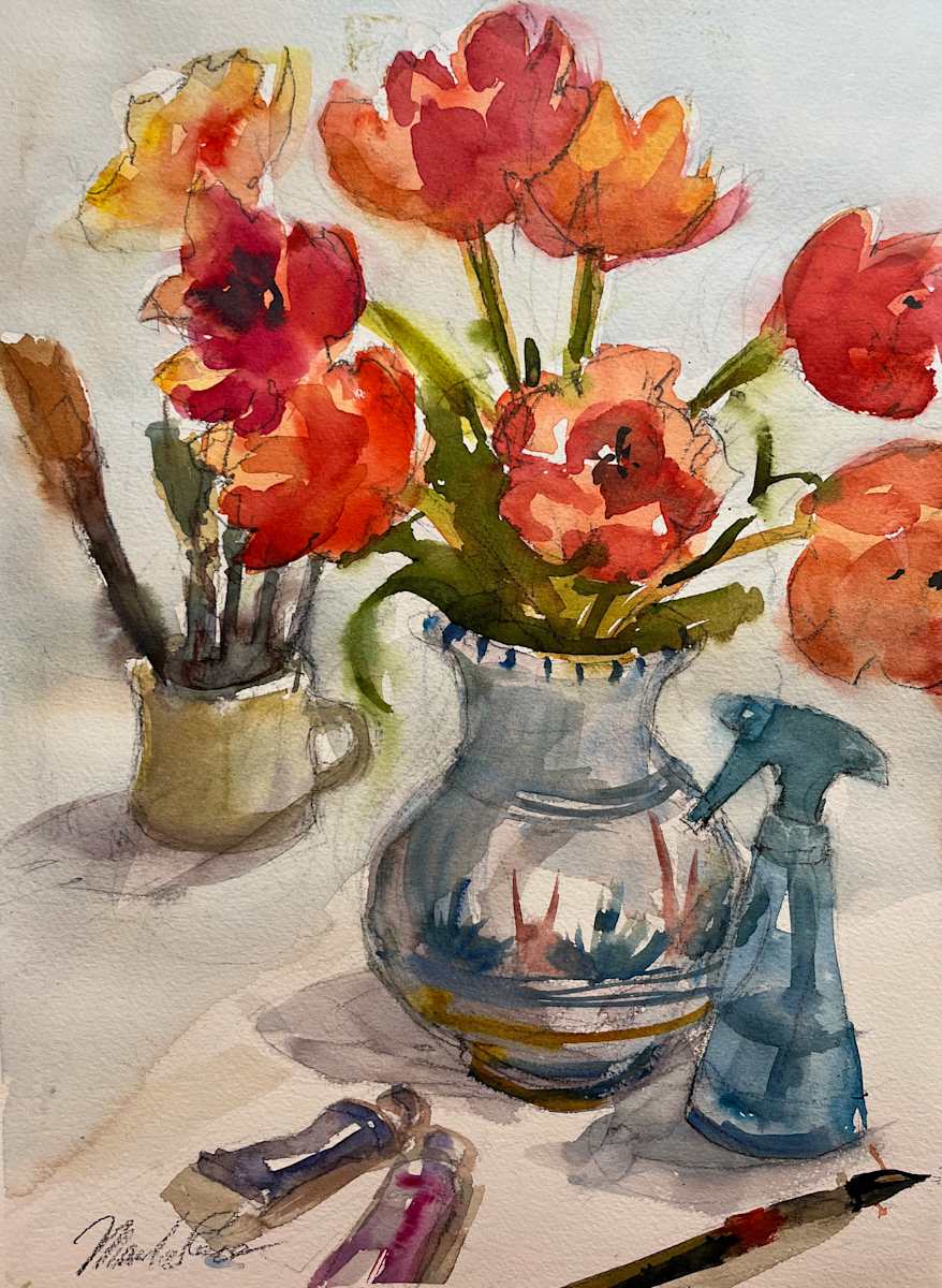 Exhuberant Tulips by Marilyn Rose 