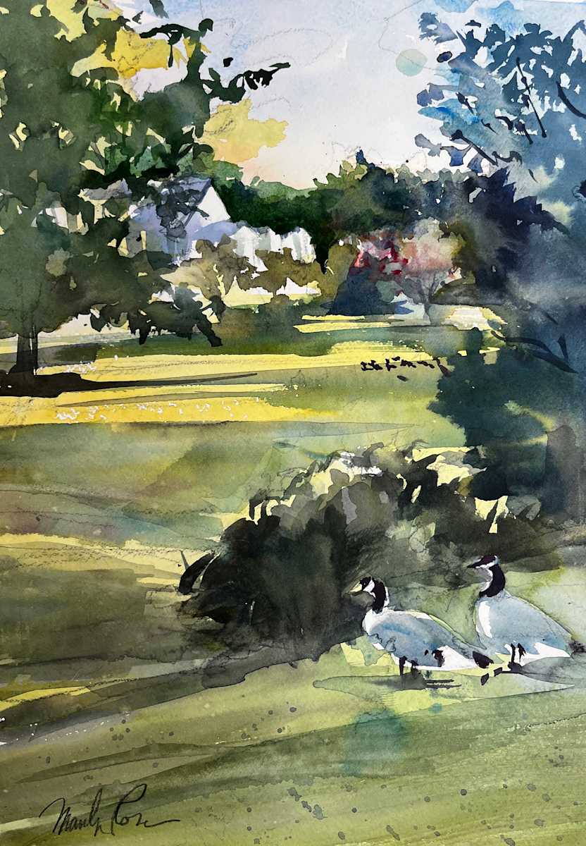 Goose Crossing by Marilyn Rose 