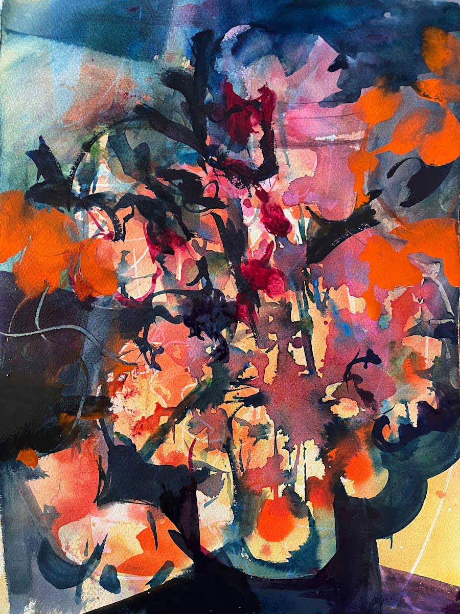 Abstract Flowers by Marilyn Rose 