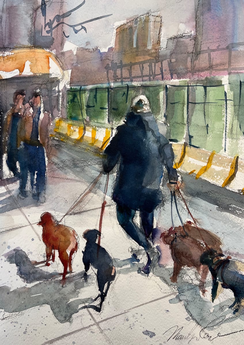 Dog Walker by Marilyn Rose 