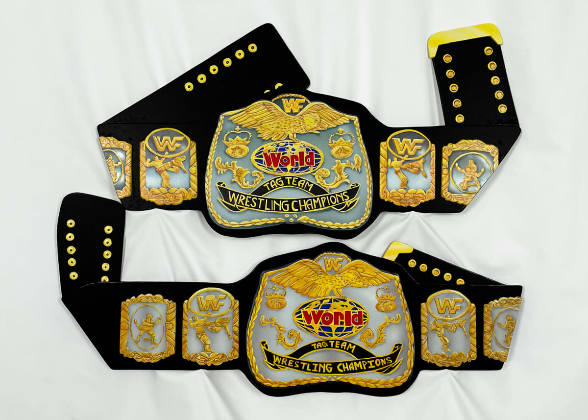 WWF Tag Team Championship Belts by Ryan Garvey 