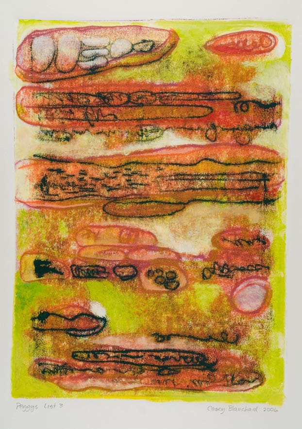 Peggy's List 3 by Casey Blanchard, Image 1.