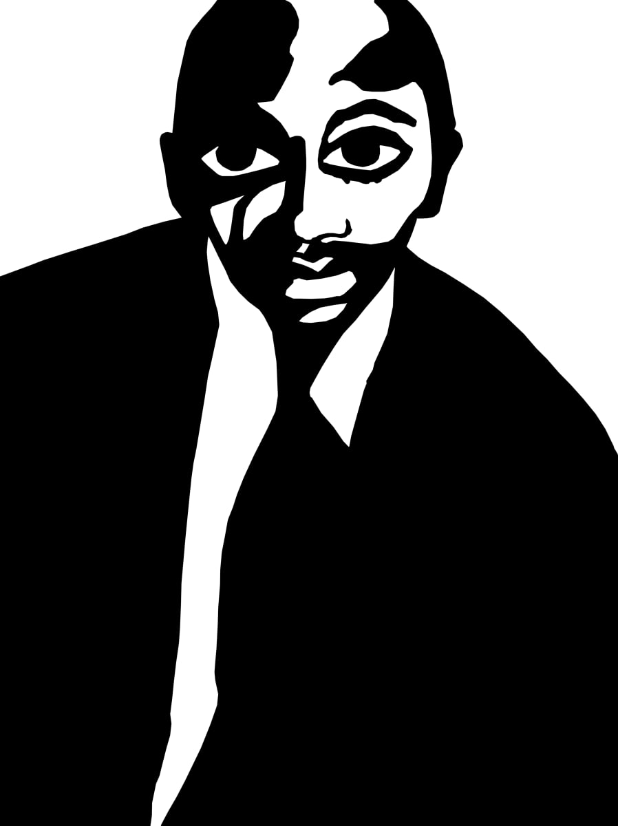 Man in Black (print) by Chris McMurry 