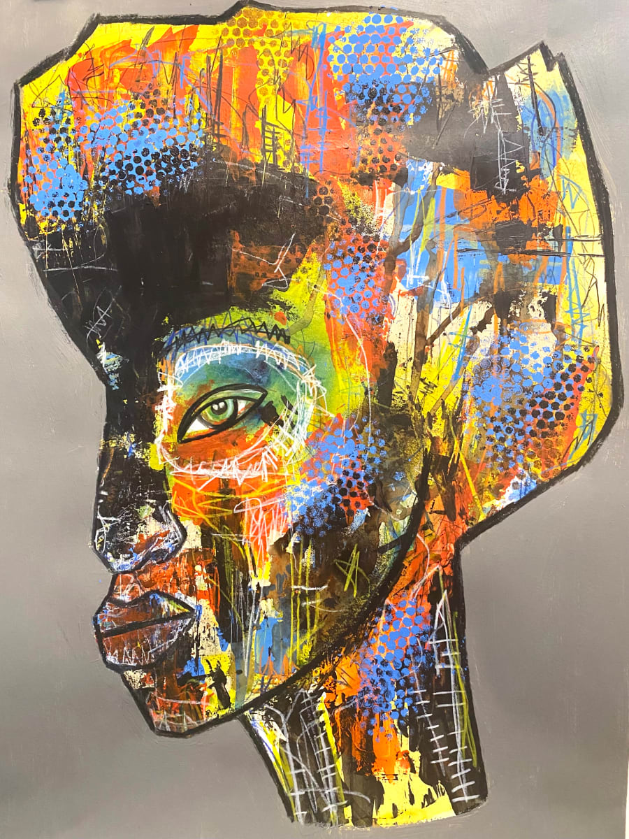 Colorful Woman (original) by Chris McMurry 