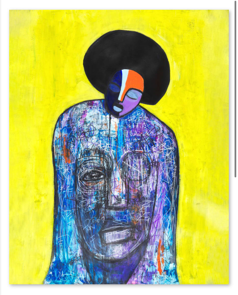 Yellow woman - print by Chris McMurry 