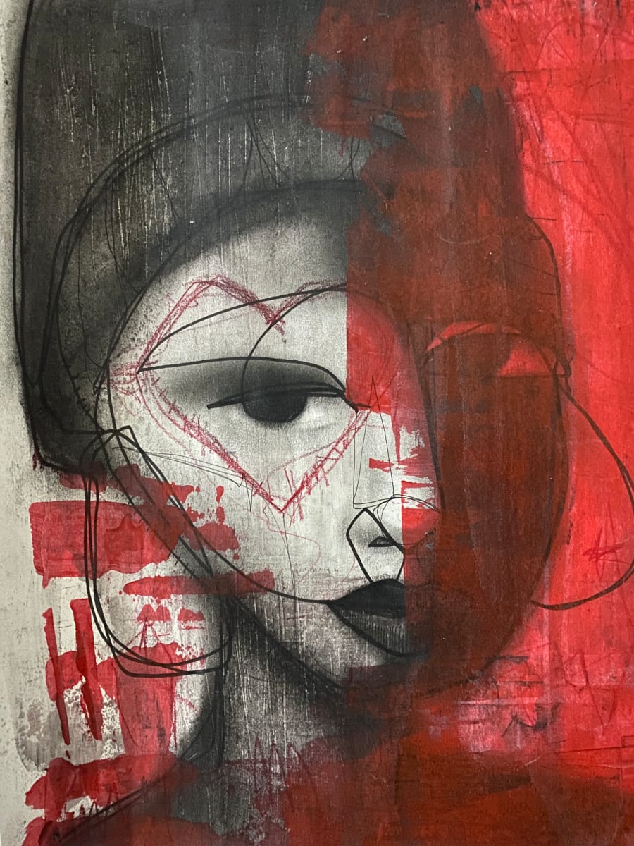 Red Heart Eye (card) by Chris McMurry, Image 1.