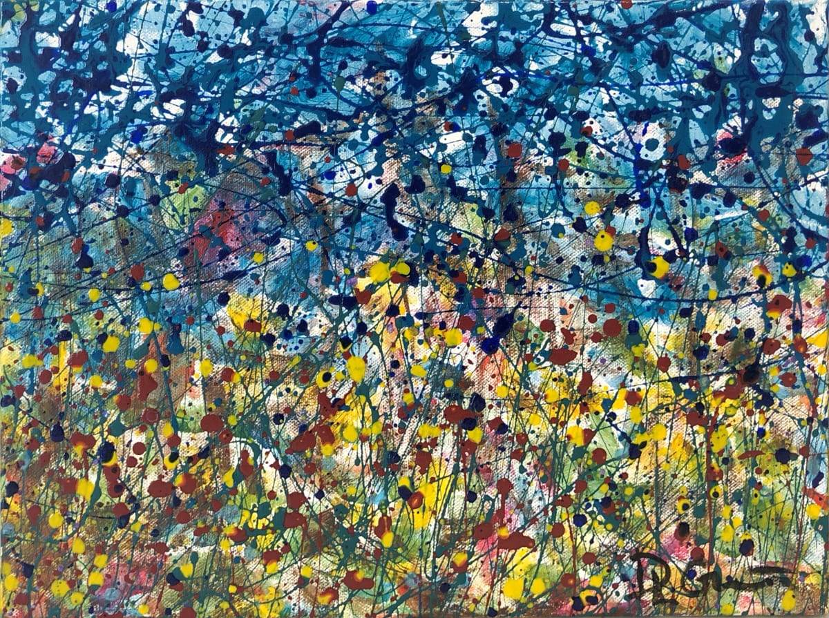 Study Flowers drip #1 Alpine Meadow by Darryl L. Grant, Image 2.