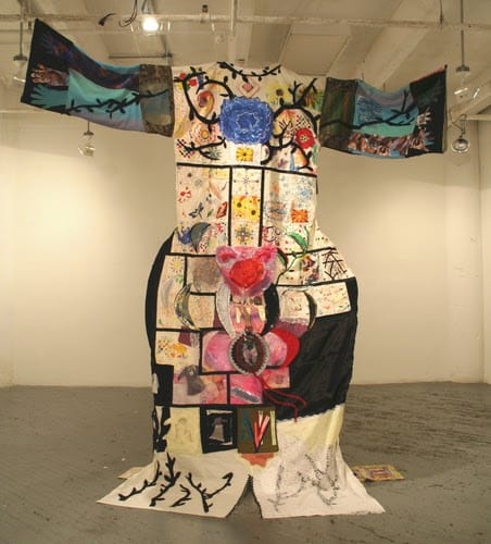 The Dress Project  Image: Fabric installation 