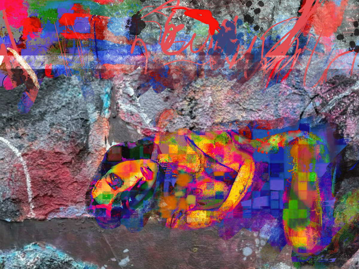 Painting on Development  (work in progress) by Diana Riukas, Image 1.