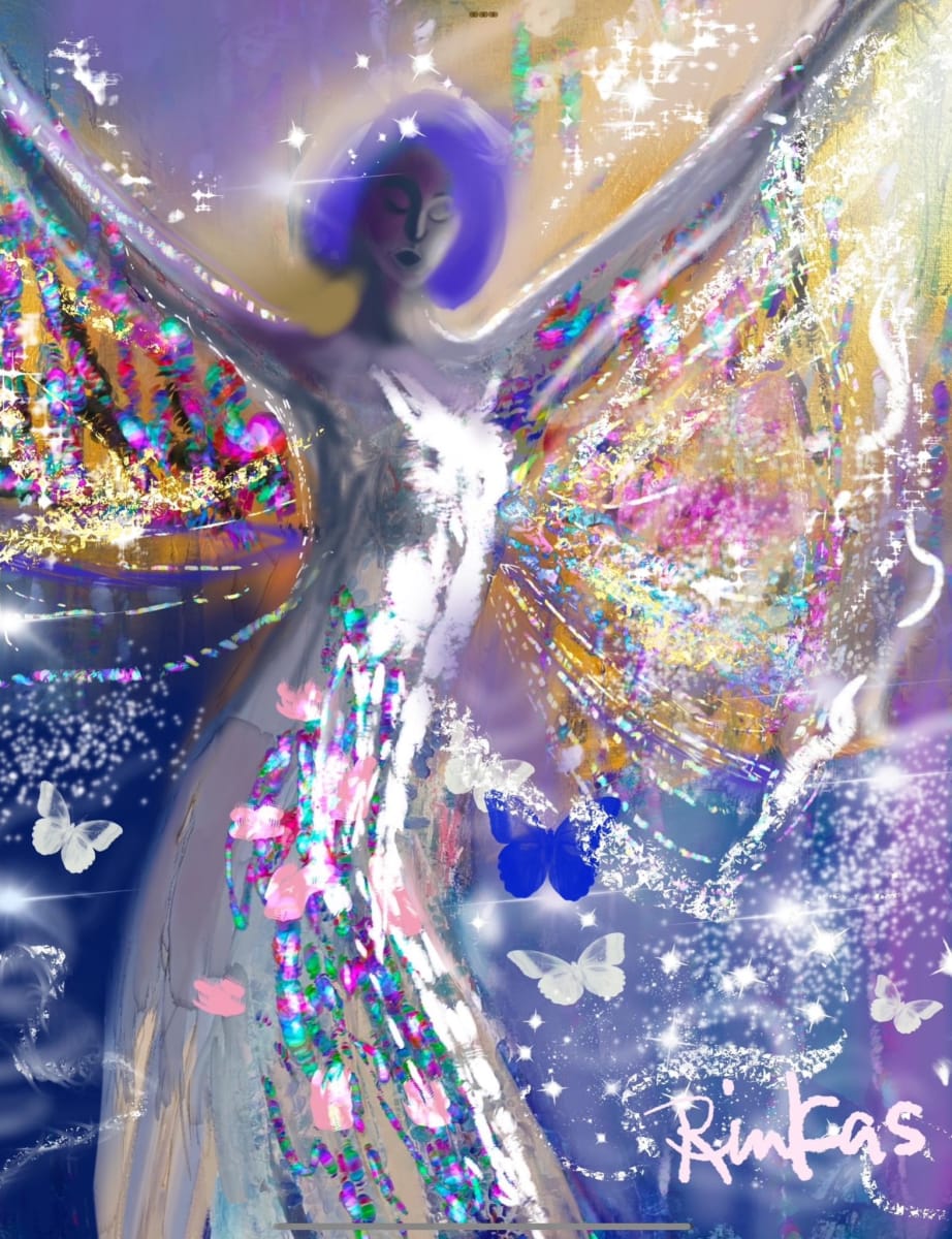 Sparkling Angel by Diana Riukas  Image: Please inquire about FRAMED price 