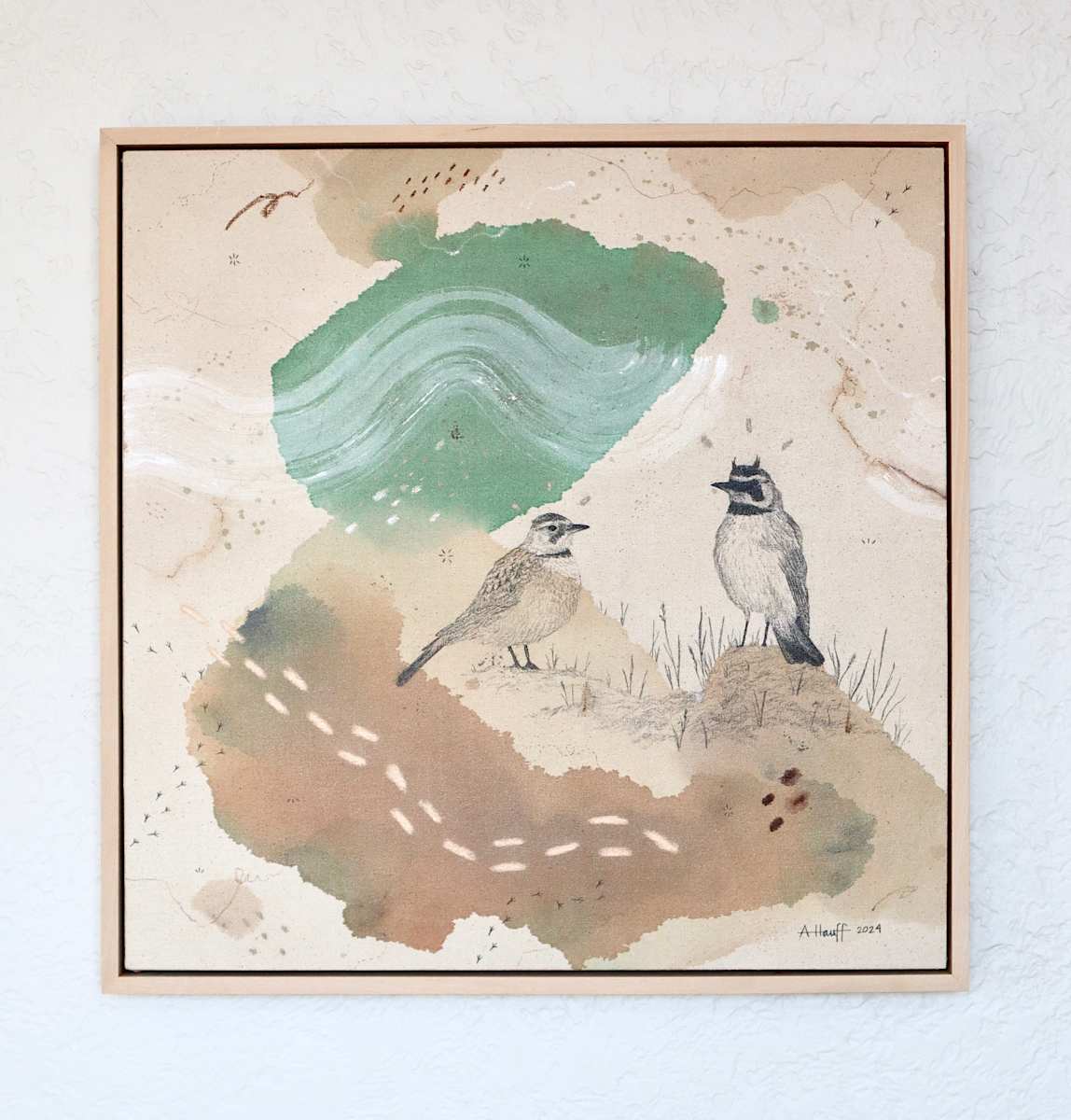 "Horned Lark, Tinkling Song Across the Fields" by Alicia Hauff Studio 