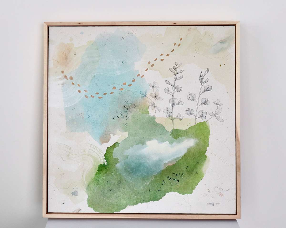 Wild Blue Indigo Canvas Print by Alicia Hauff Studio 