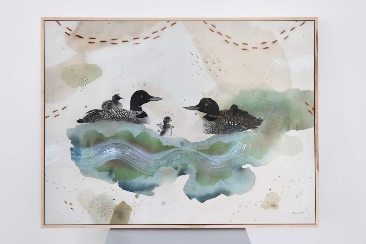 Loon Canvas Print by Alicia Hauff Studio 