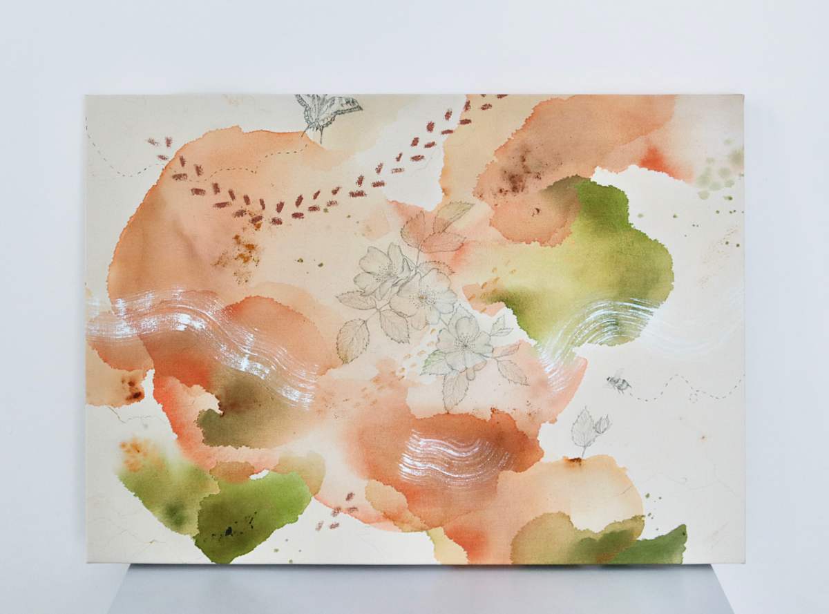 Prairie Rose Canvas Print by Alicia Hauff Studio 