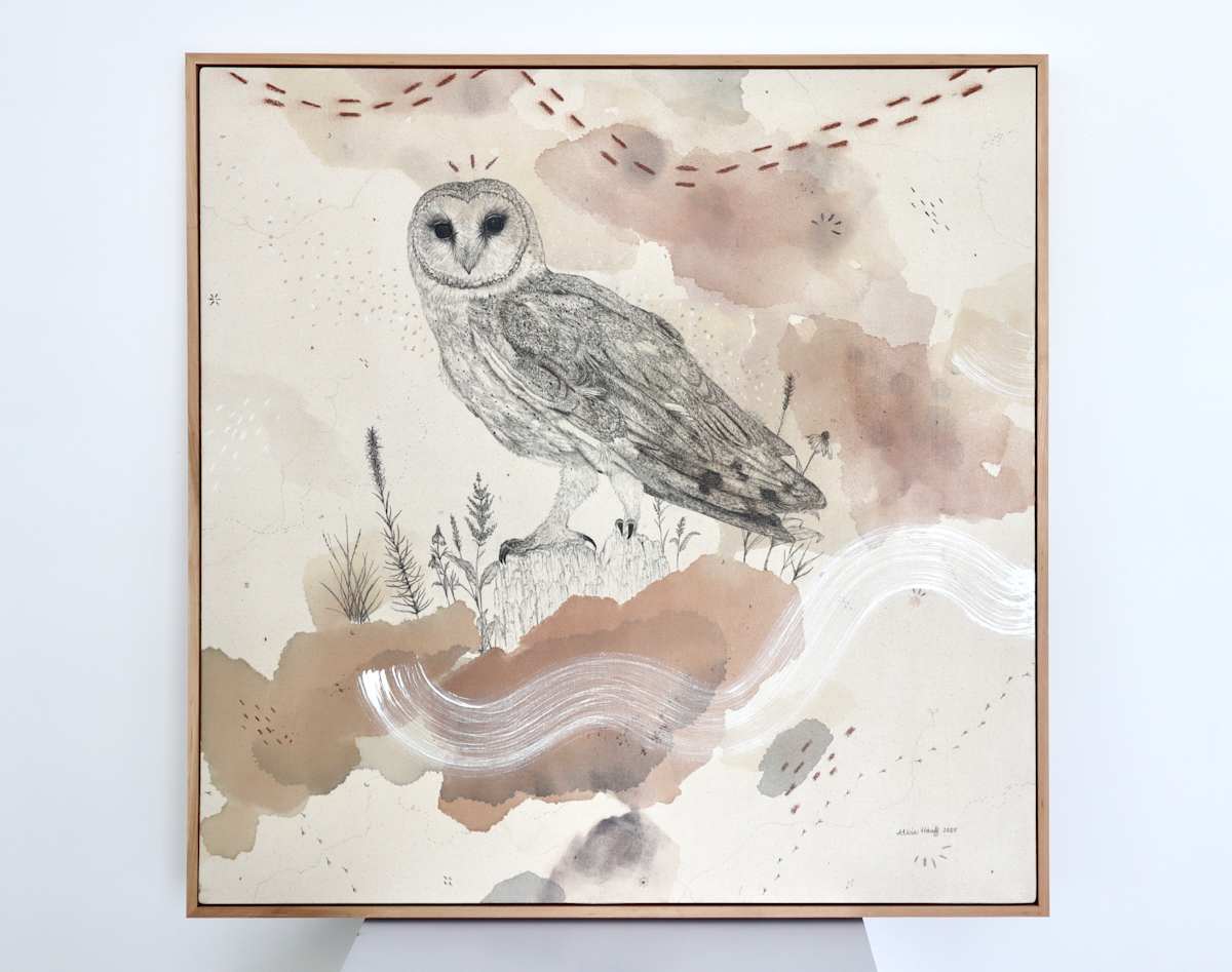 Barn Owl, Navigating the Darkest Night by Alicia Hauff Studio 