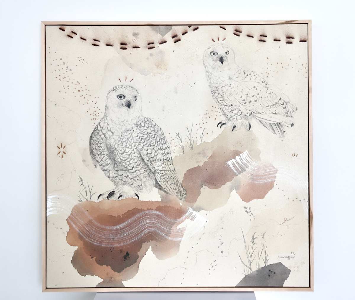 Snowy Owl, Otherworldly and Ancient by Alicia Hauff Studio 