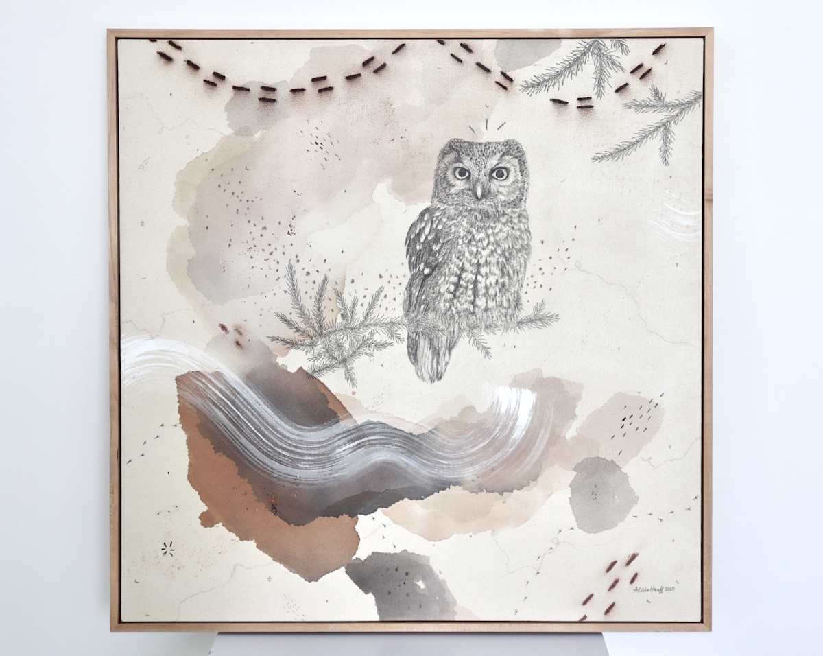 Boreal Owl, Alpine Solitaire by Alicia Hauff Studio 