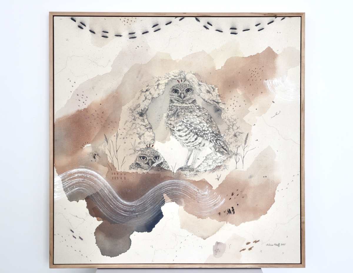 Burrowing Owl, Howdy Birds Who Hiss by Alicia Hauff Studio 