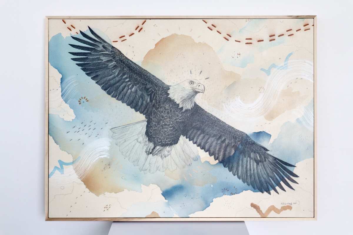 "Bald Eagle, Sacred Emblem & Protector" by Alicia Hauff Studio 