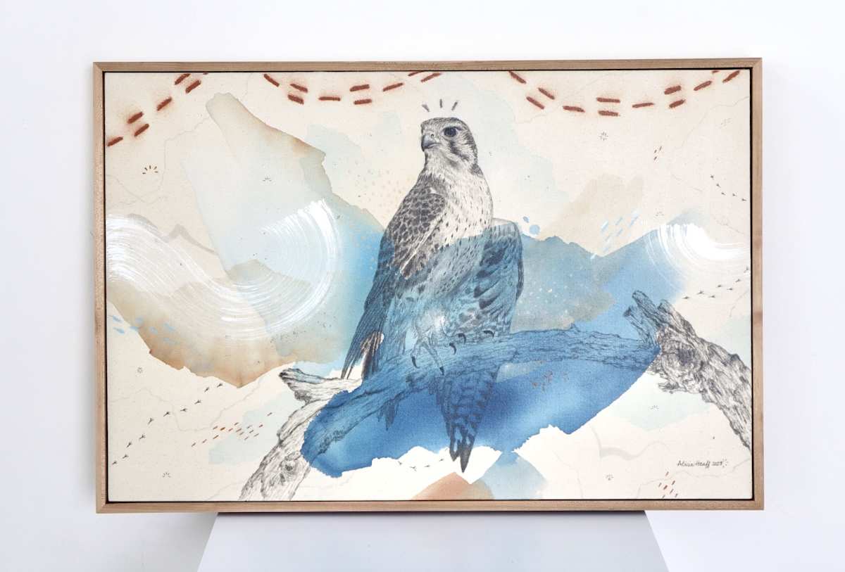 "Prairie Falcon, Spirit in the West" by Alicia Hauff Studio 