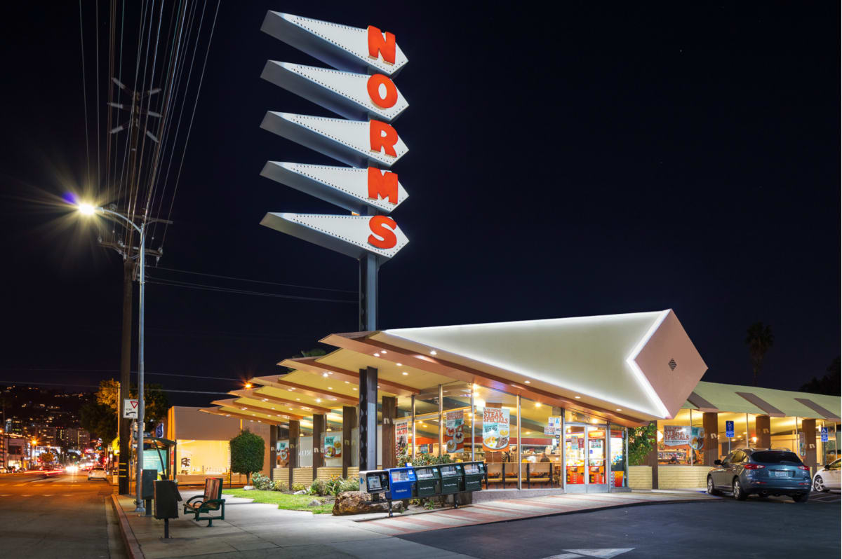 Norm's Coffee Shop by Ashok Sinha  Image: Los Angeles, California
Architects: Armet & Davis, Helen Fong 
Year of Completion: 1957