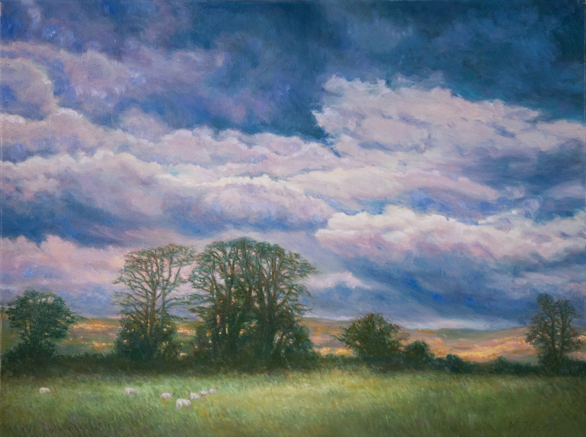 Fell Country Field with Sheep by Katherine Kean 