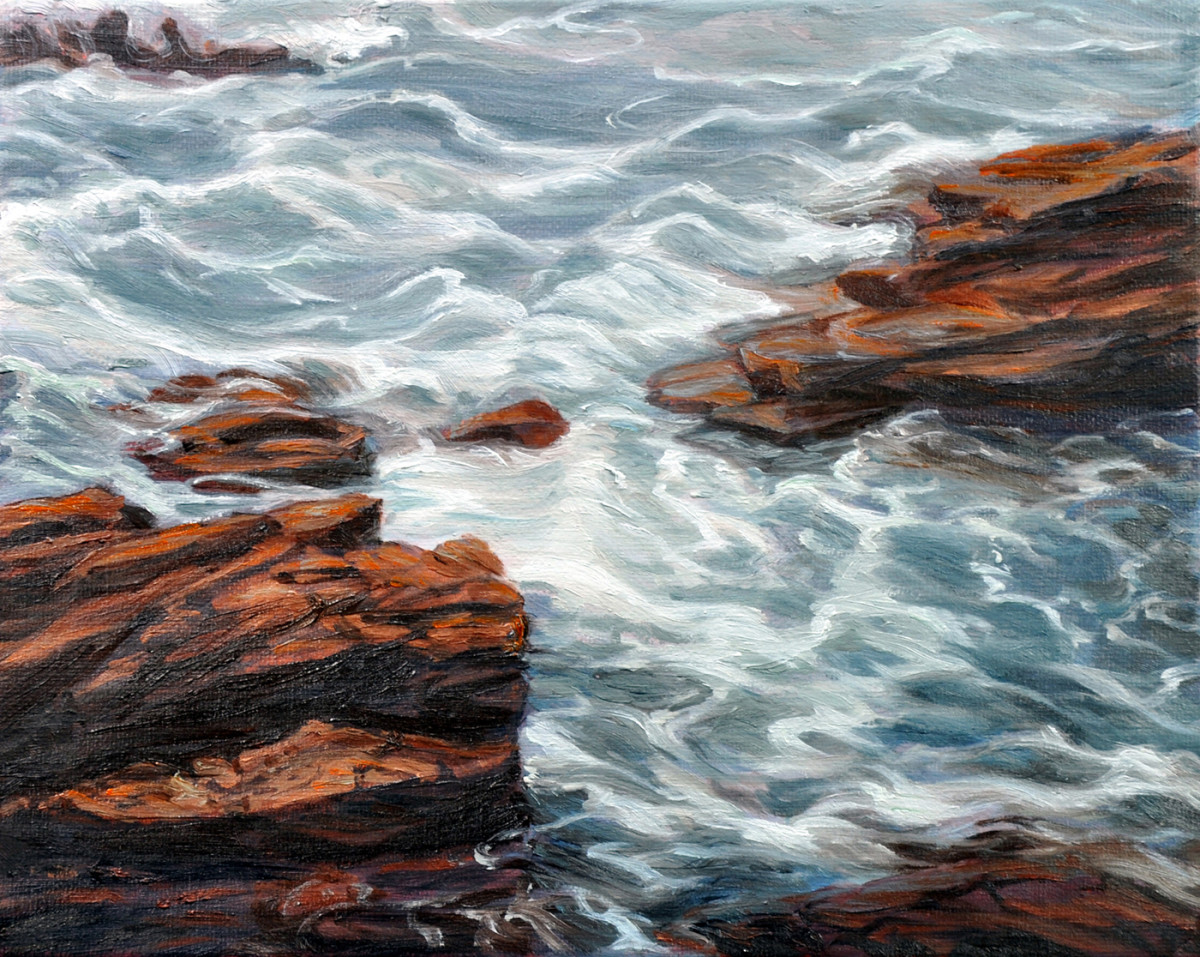 Maine Tides, Rocks by Katherine Kean 