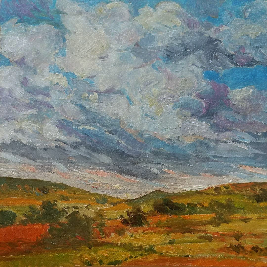 Scotland Valley and Sky Study by Katherine Kean 