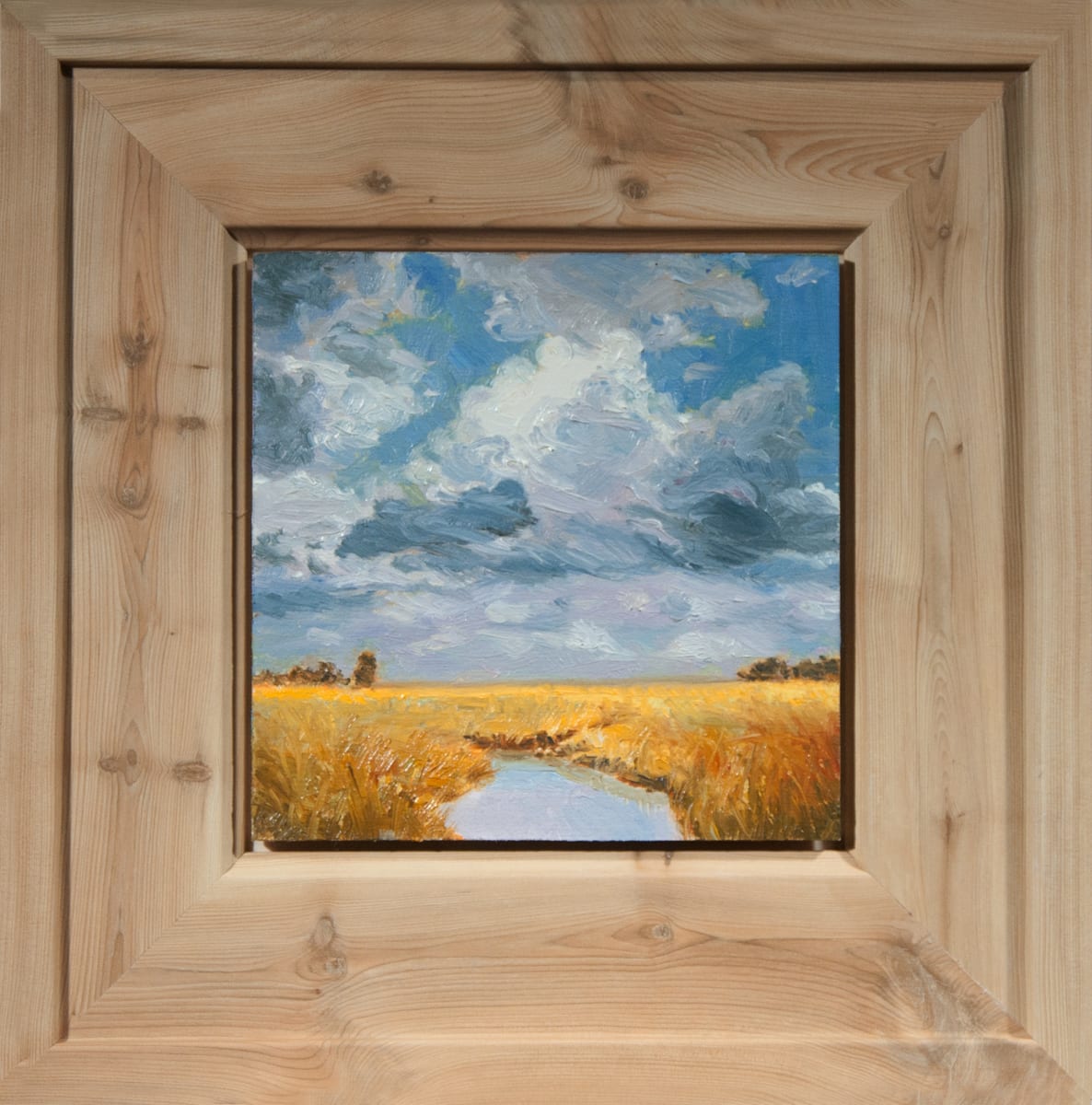 Cloudburst Over Marsh Study by Katherine Kean 