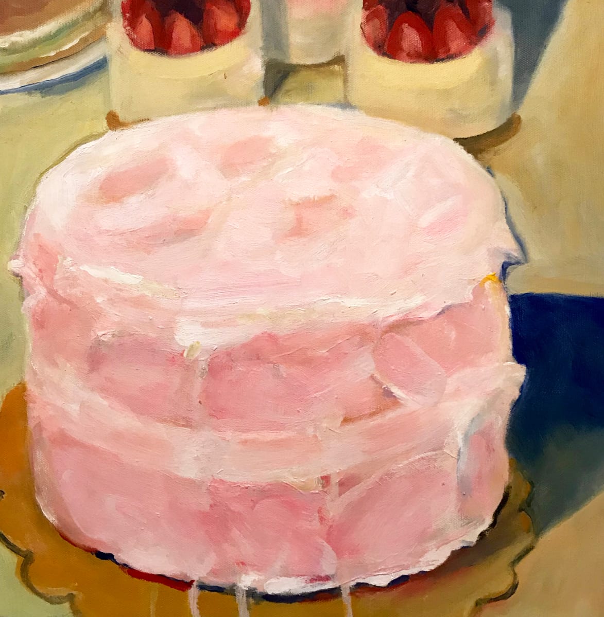 PINK CAKE by norma greenwood 