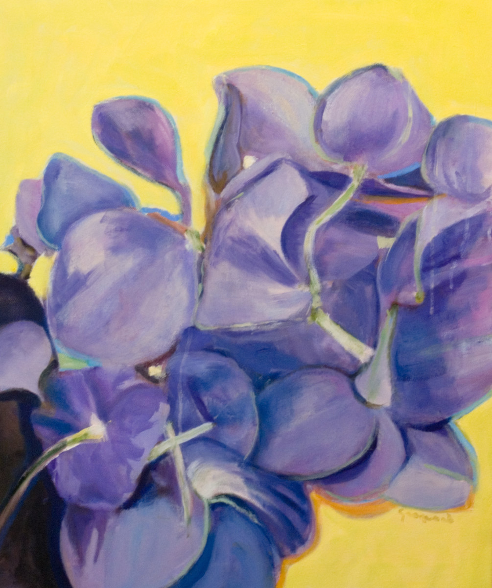SWEET JULY (VIOLETS) by norma greenwood 