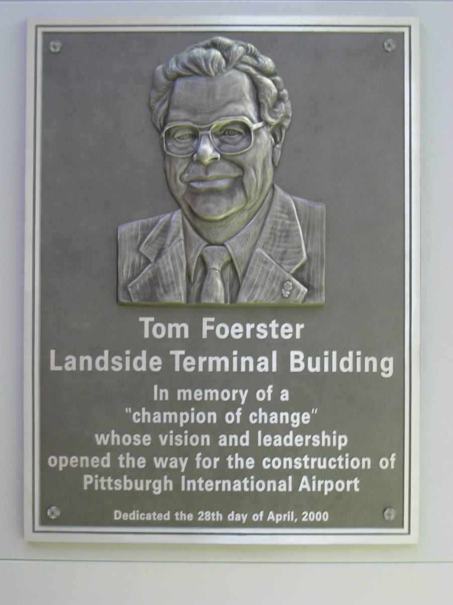 Memorial Plaque for Tom Foerster 