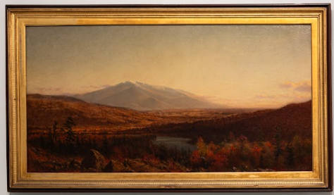 Autumn Landscape: Mts. Madison and Jefferson, Androscoggin River, near Gorham, N.H. by James Fairman 