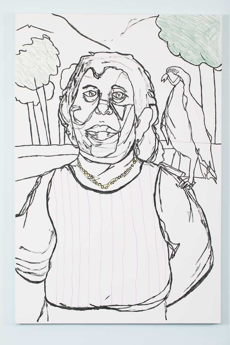 Abuela en el Parque by John Rivas 