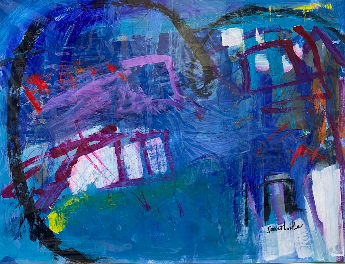 Blue by Janet Little Art 