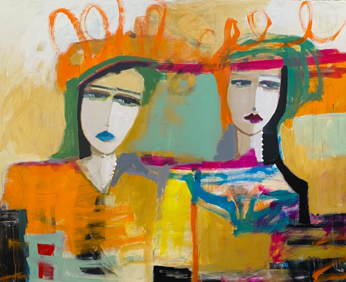 Connection: What I Think You Think by Janet Little Art 