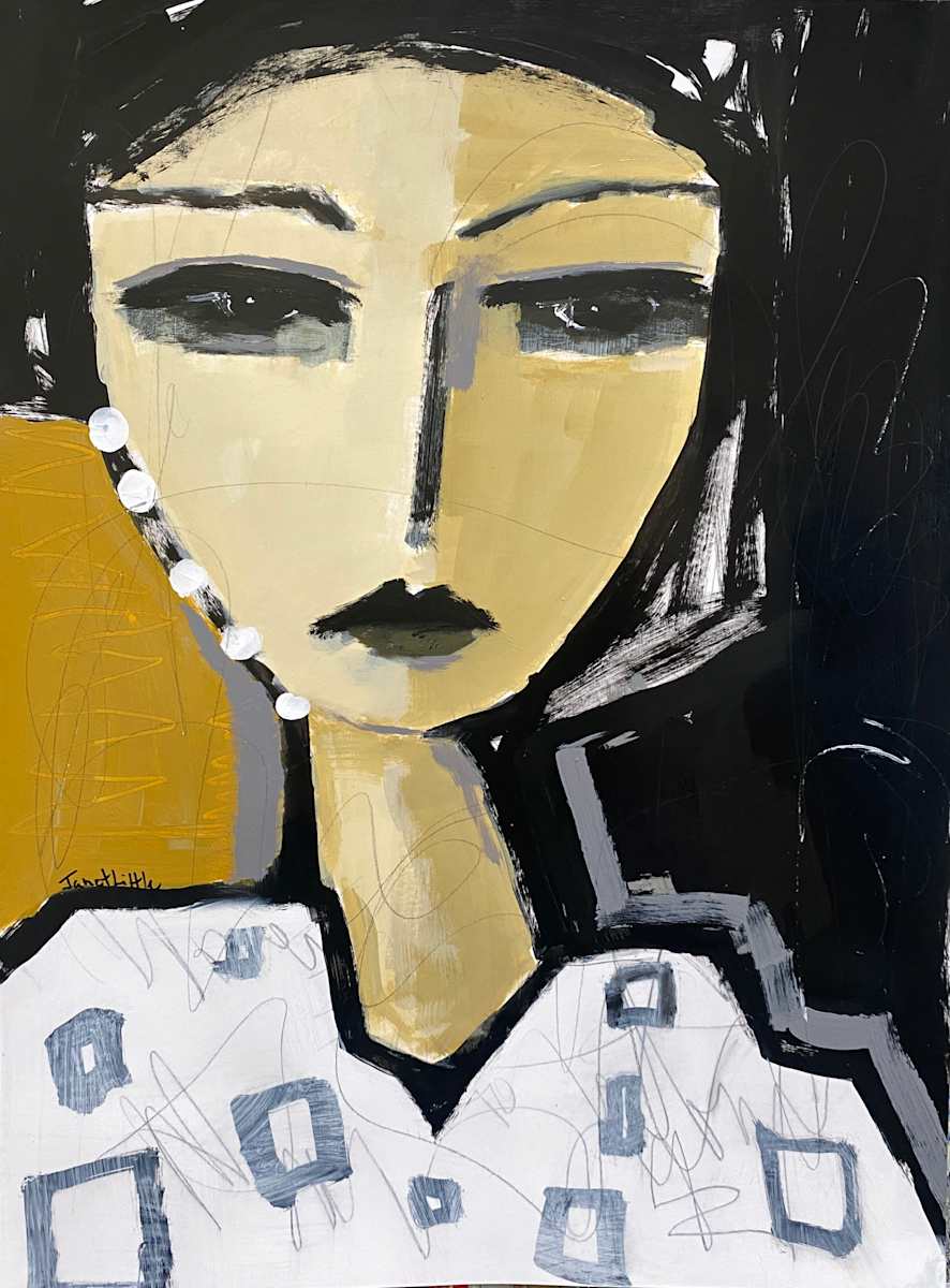 Critical Thinker by Janet Little Art 