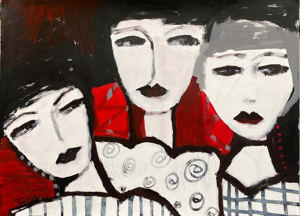 We're Finding It Hard To Understand by Janet Little Art 