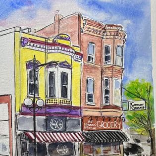 500 Block North Main by Eileen Backman, Image 1.