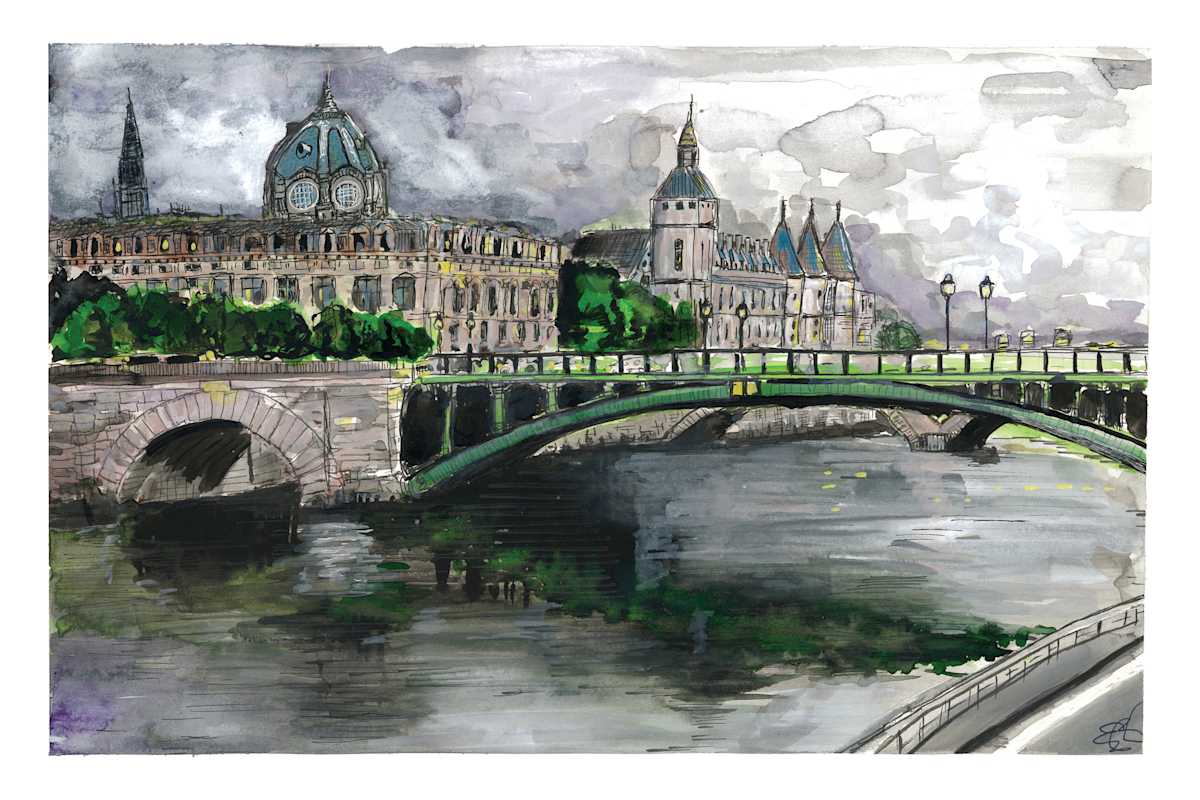 Cloudy Day in Paris, Image 6.