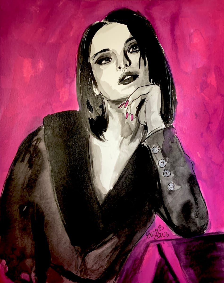 Contemplating Pink by Eileen Backman 