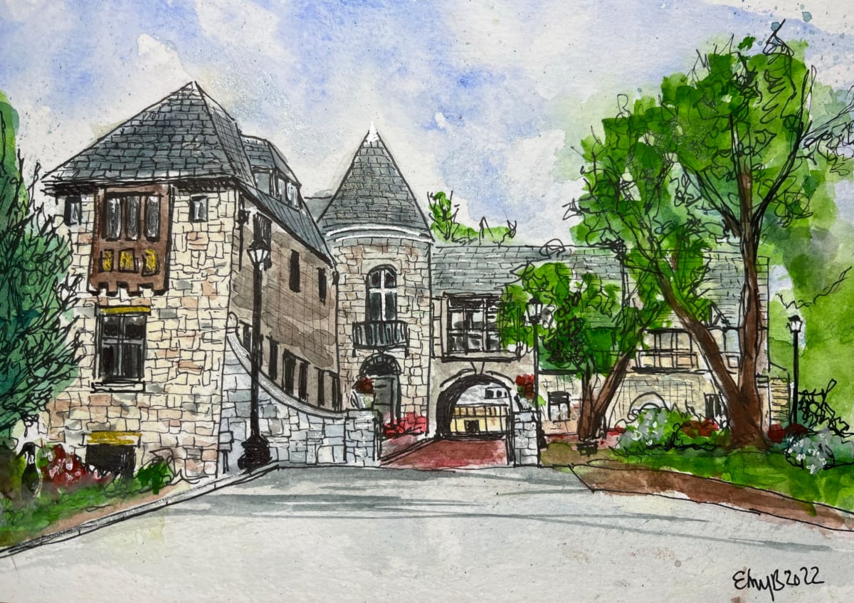 Ewing Manor in Spring by Eileen Backman 