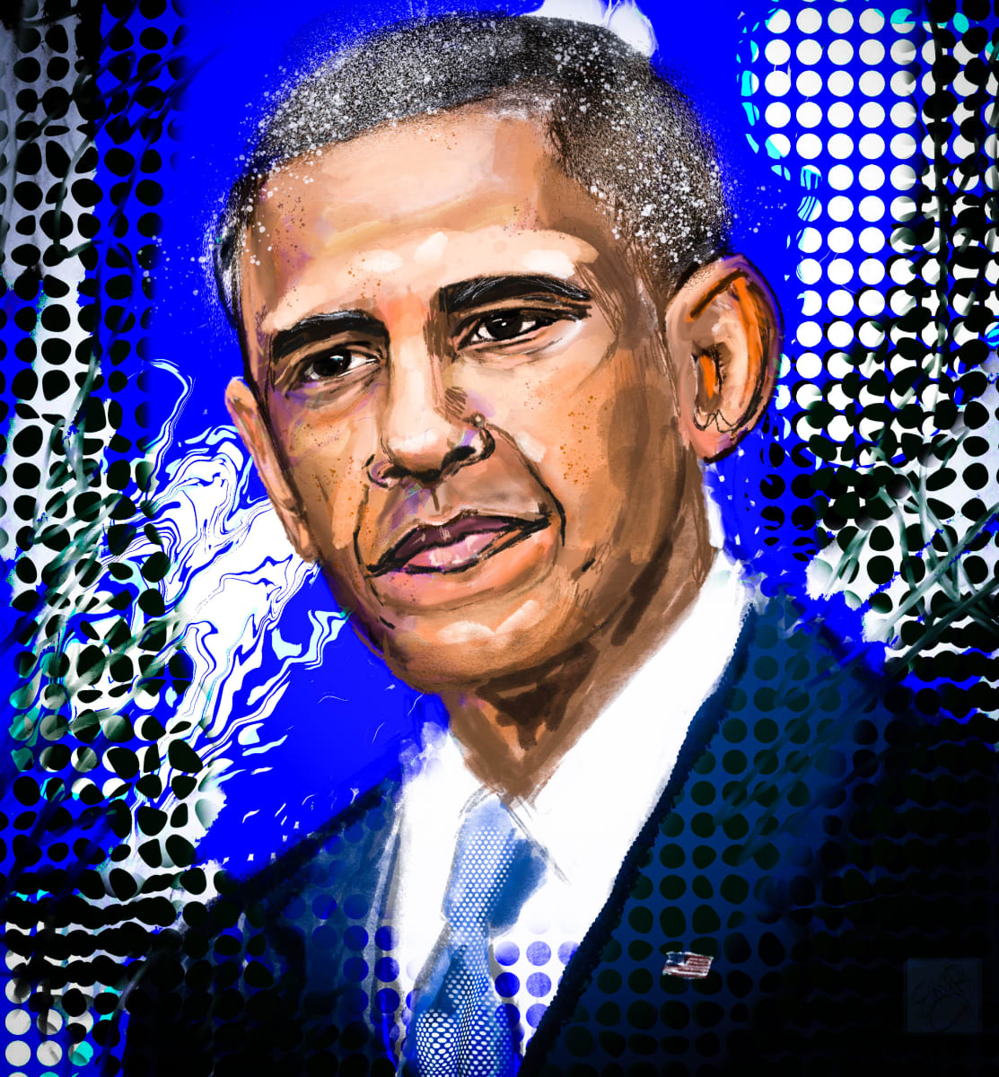 Barack Obama by Eileen Backman 