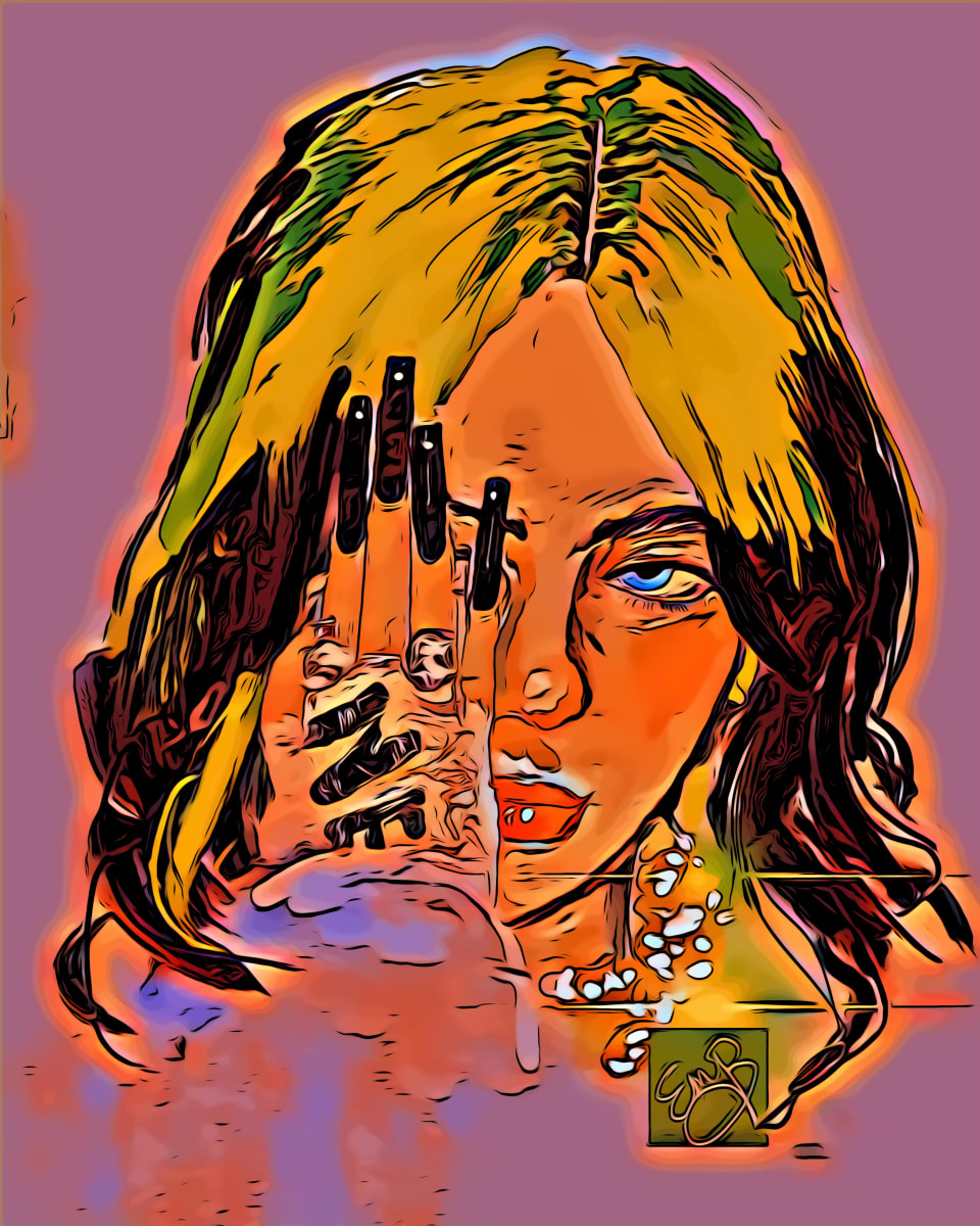 Billie Eilish Colorful, Image 12.