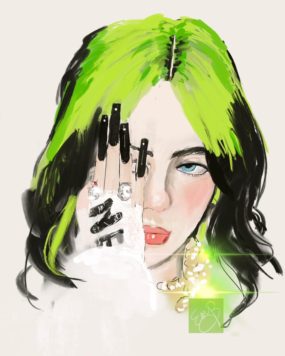 Billie Eilish on White, Image 6.