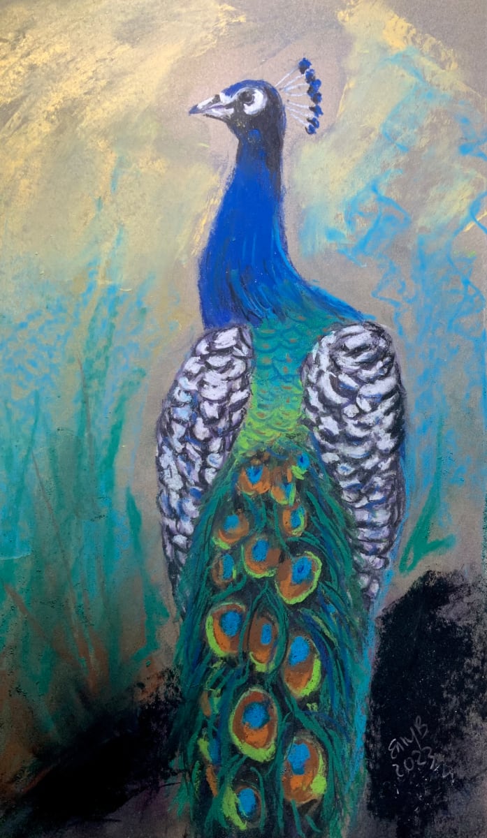 Pastel Peacock by Eileen Backman 