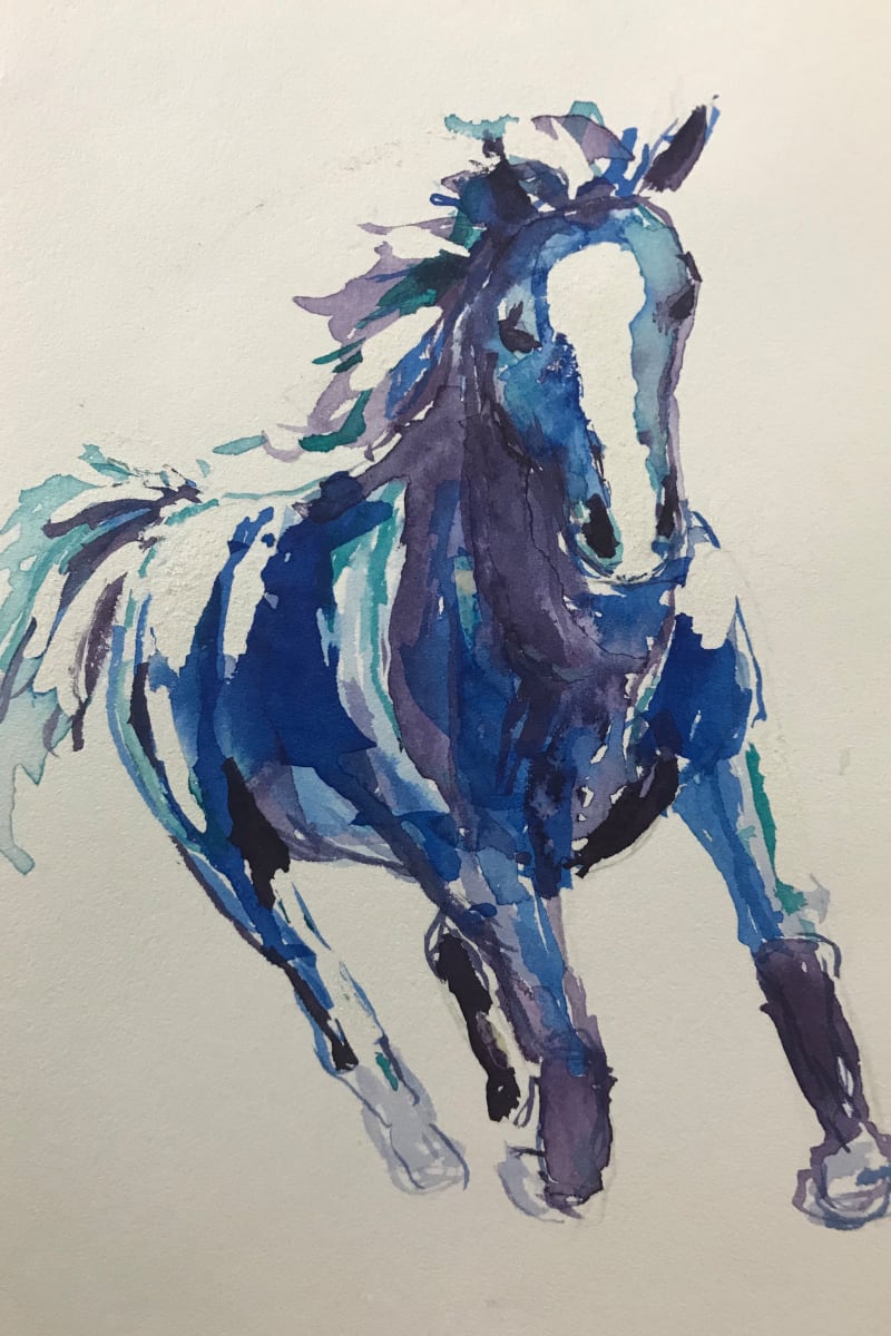Dream Horse in Blue by Eileen Backman  Image: Dream Horse in Blue