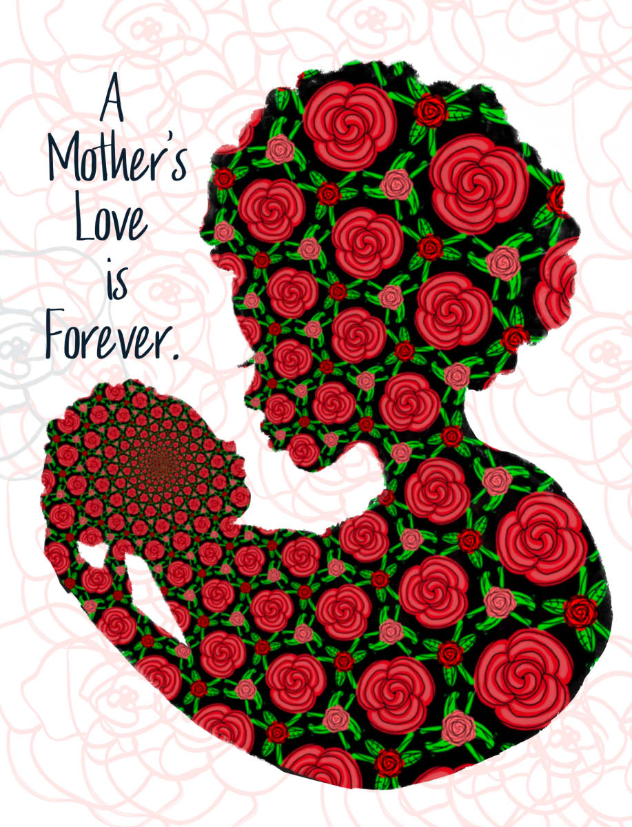 Mother's Love Rose by Eileen Backman  Image: Original Digital Artwork